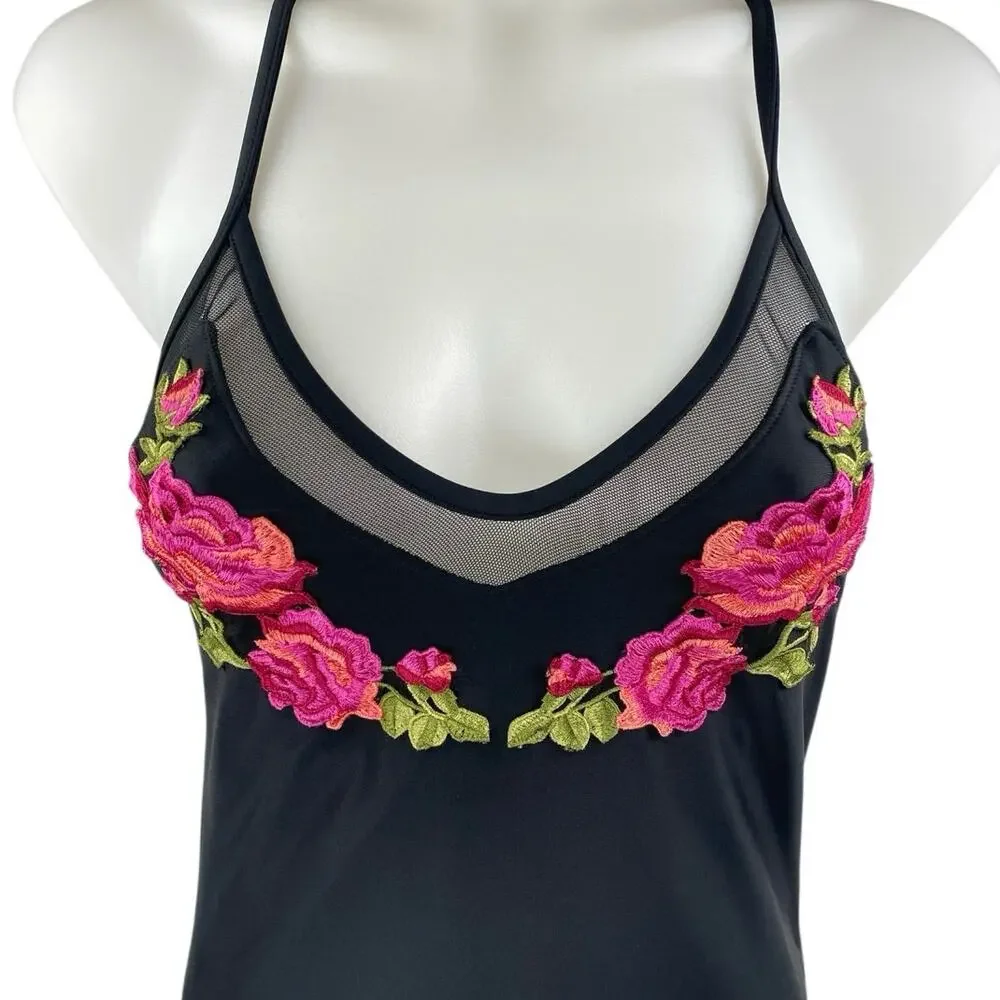 Xhilaration black floral